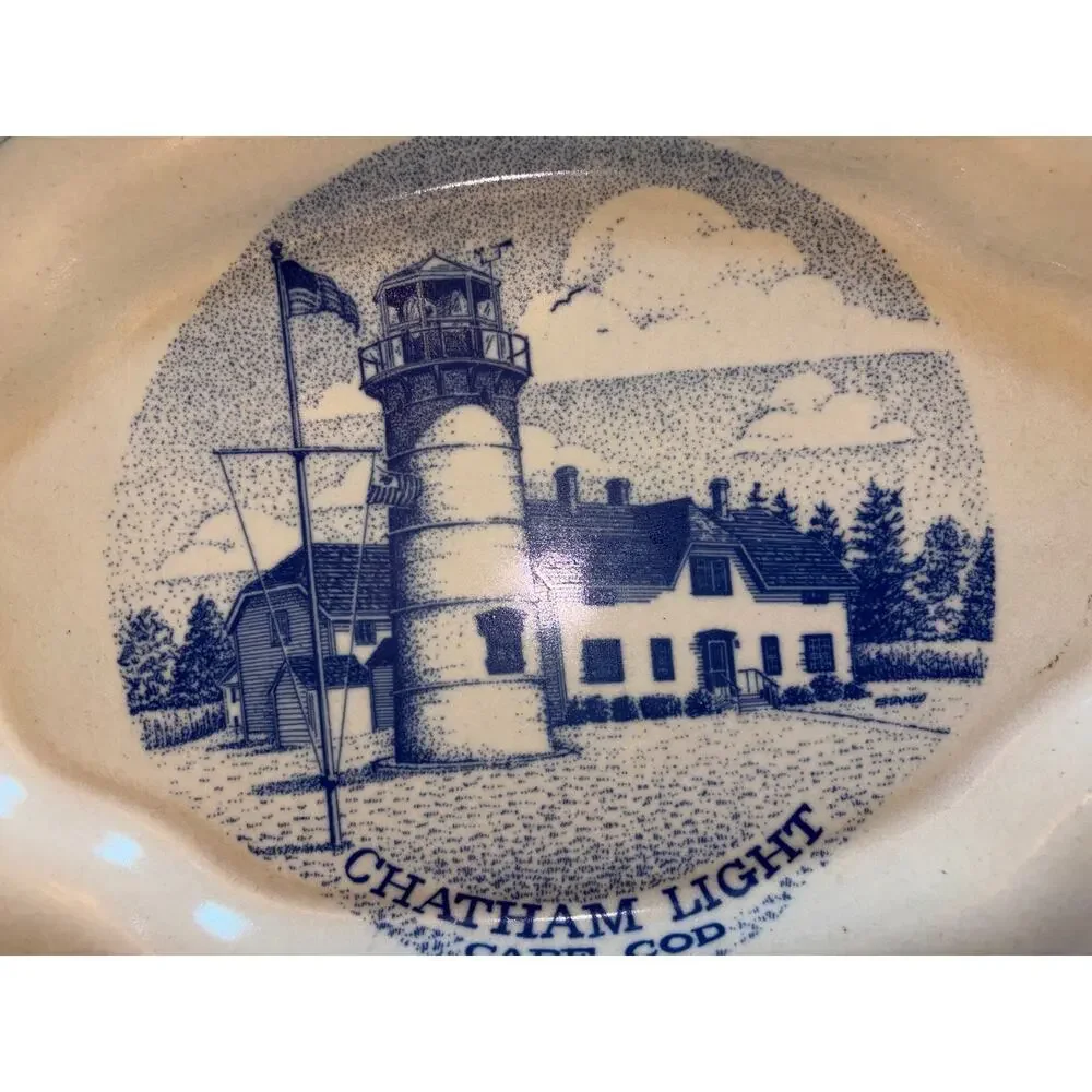 Chatham Pottery Cape Cod Vintage Stoneware Serving Platter